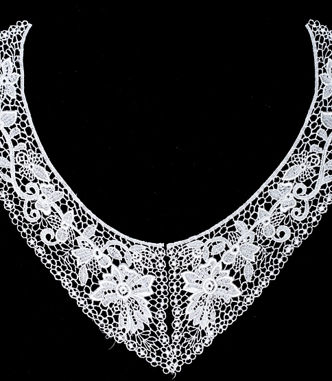 Guipure Lace Collar Ivory 9758 - Click Image to Close